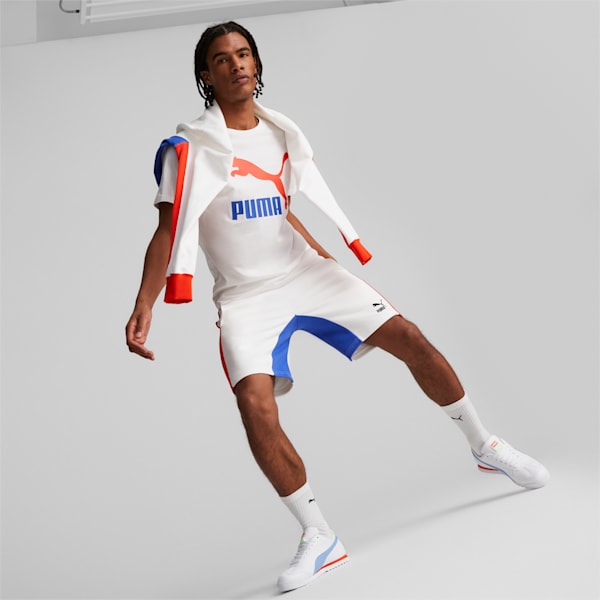 CLASSICS Block Men's Regular Fit 8" Shorts, PUMA White-Royal Sapphire, extralarge-IND